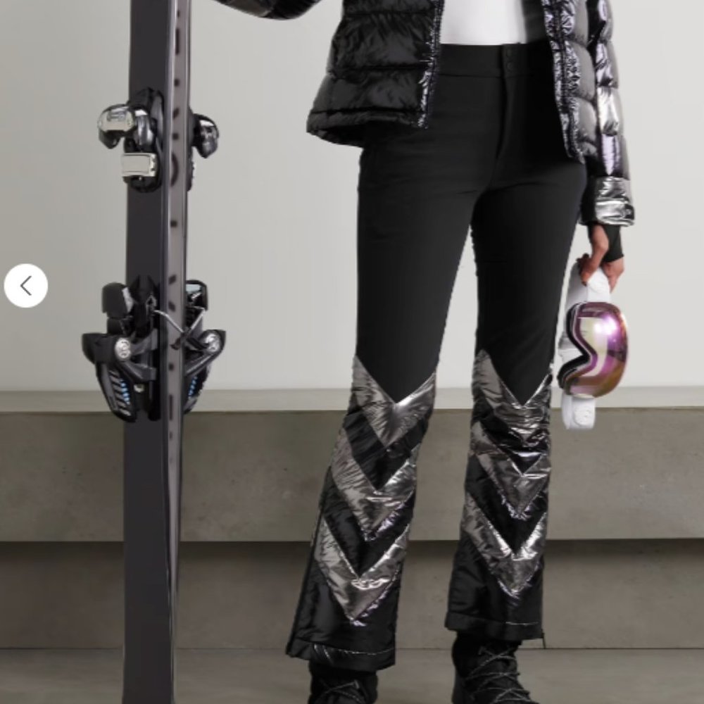 NWT PERFECT MOMENT Fly High metallic high-rise flared ski pants- SMALL